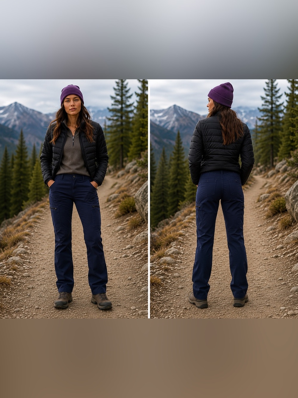 Wrangler Outdoor Cargo Hiking Pants Nylon Utility Tech Gorpcore Trail Hiking